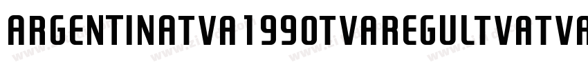 Argentina 1990 Regul字体转换
